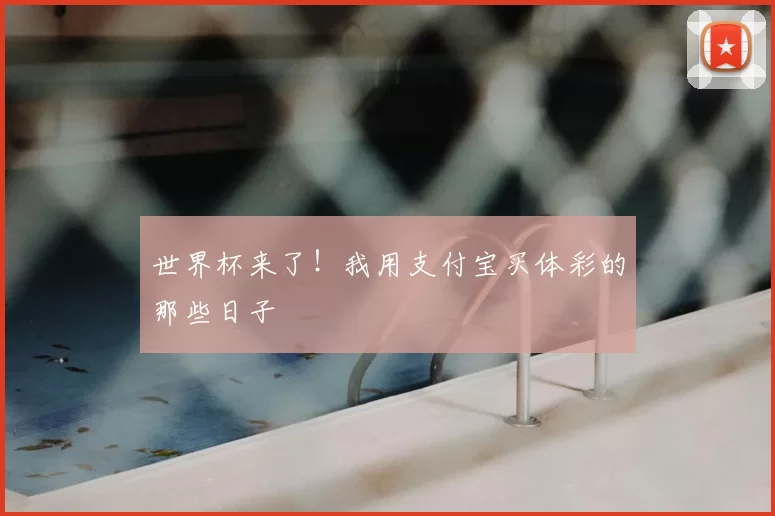 世界杯来了！我用支付宝买体彩的那些日子